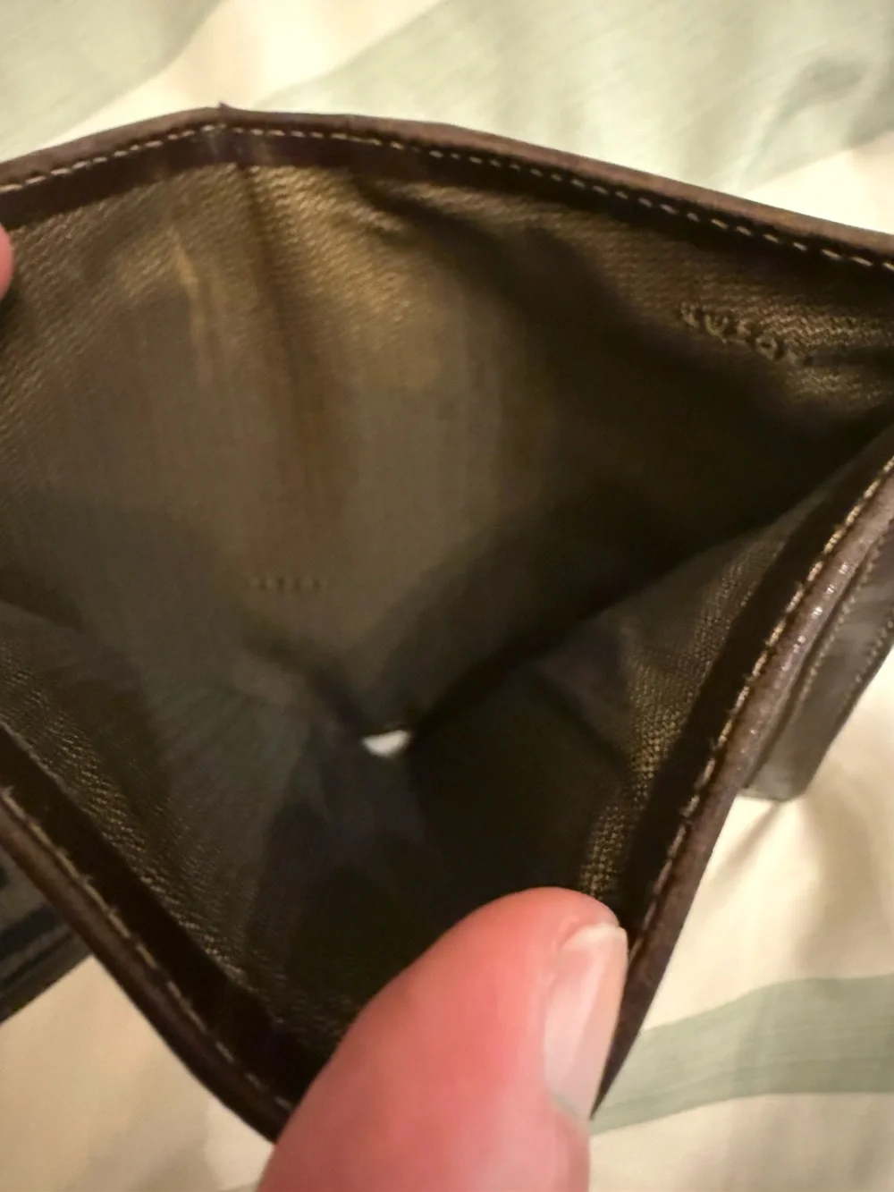 Fendi Zucca BiFold Kiss Lock Wallet